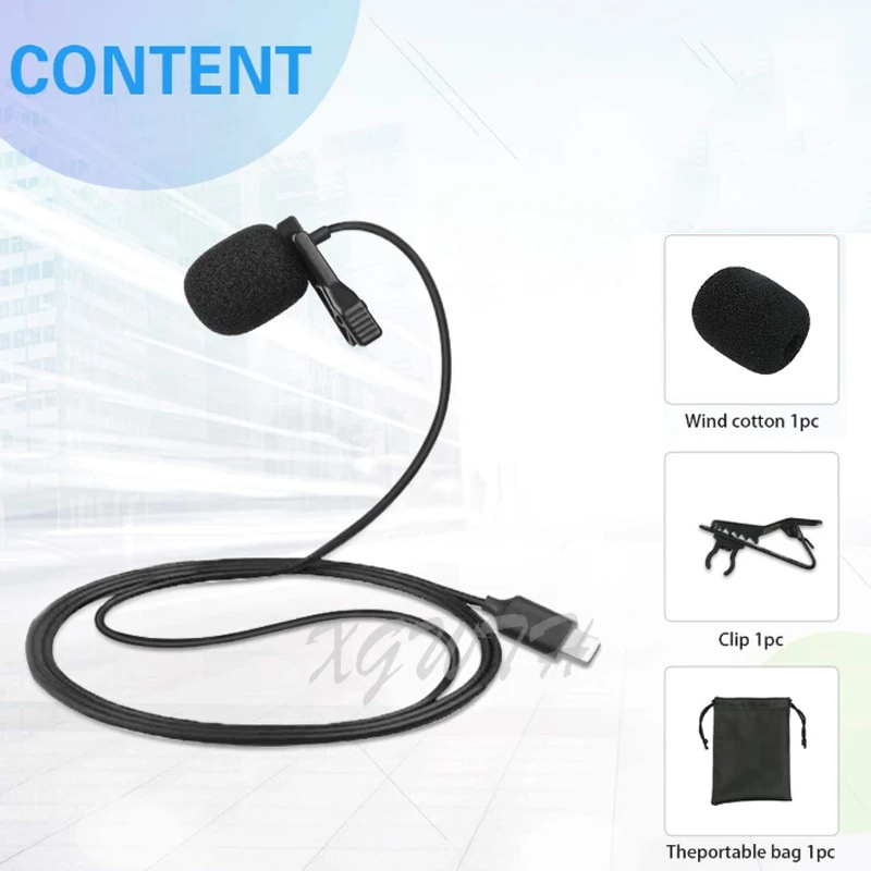 

Mini Lavalier Lapel Microphone Omnidirectional Condenser Cardioid Video Audio Mic for iPhone X Xr Xs max 8 8plus 7 7plus iPad 3m