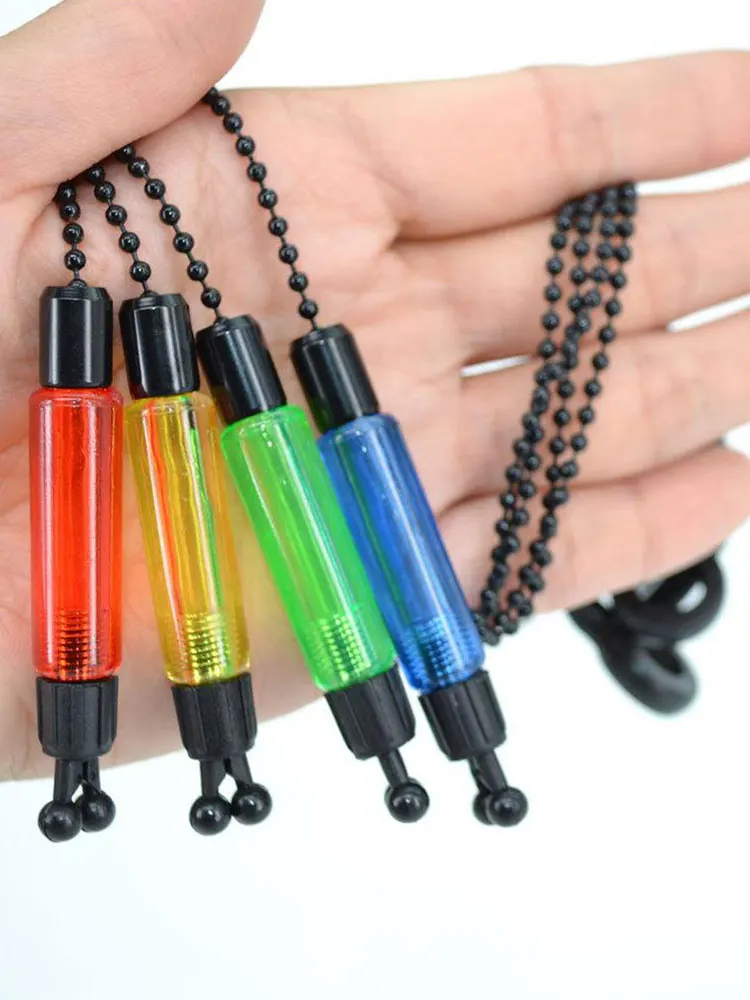 

4pcs Blue Green Red Yellow Color Mixed Fishing Alarm Swinger Chain Set Swinger Carp Fishing Indicator Bite Alarm Fishing Tools
