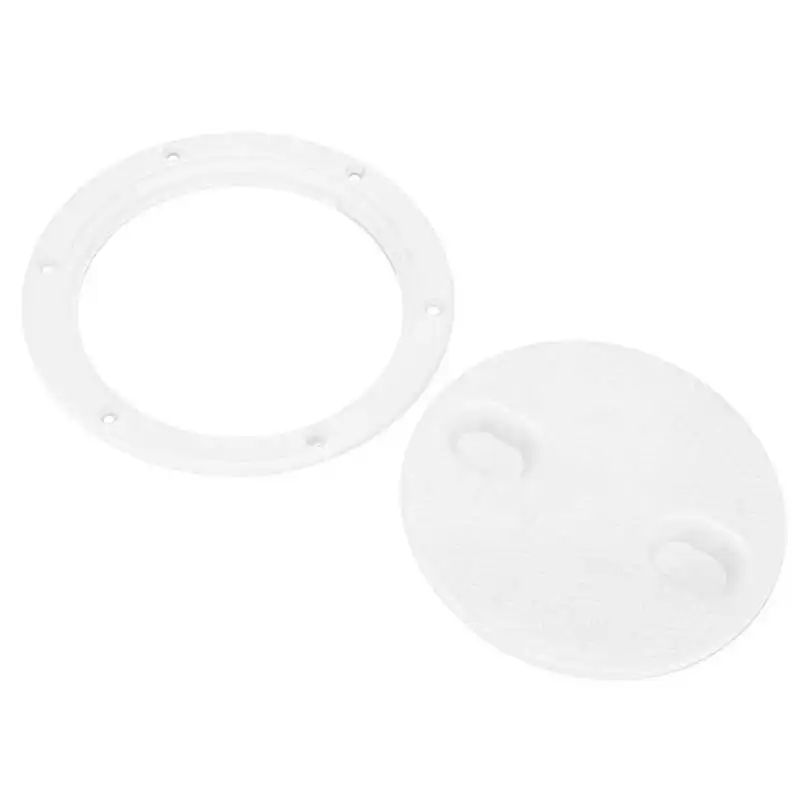 

Deck Plate Inspection Hatch Anti‑Corrosion 6in Round White for Houseboat