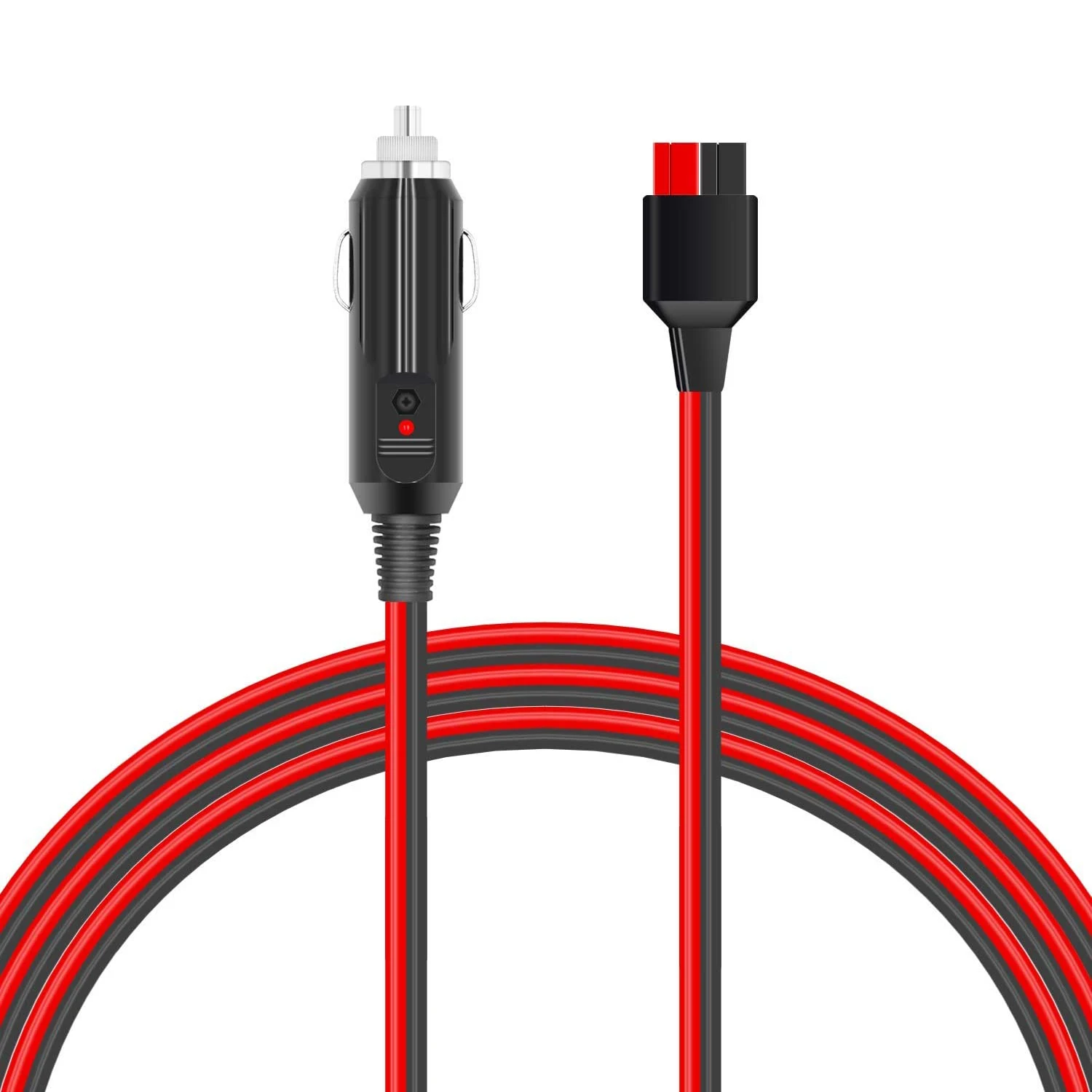 Штепсельная Вилка для прикуривателя 14AWG Кабель адаптер 15 А с разъемами солнечной
