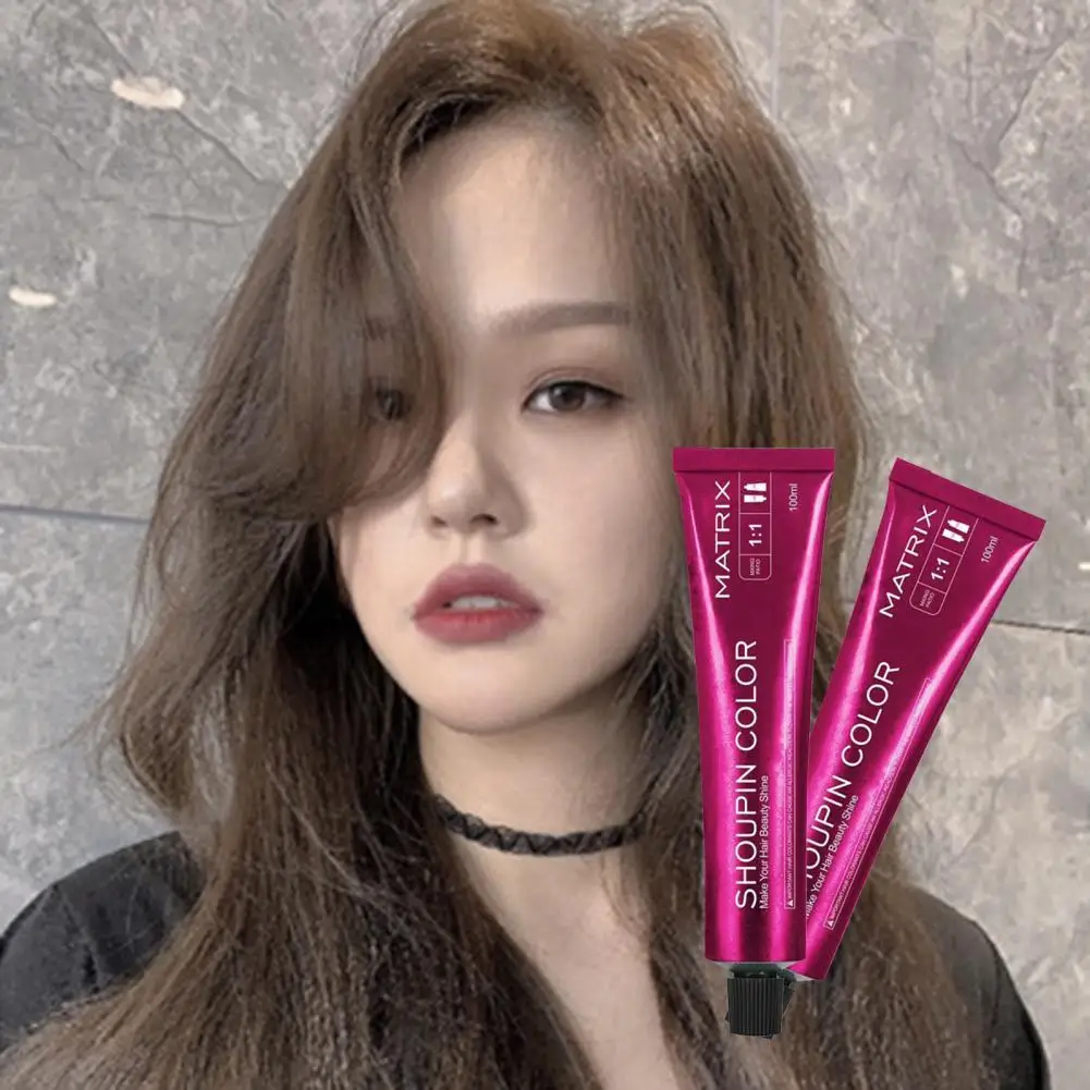 

80% Hot Sale 100ml Hair Dye Semi-Permanent Colorful Beauty Color Dye Nature Permanent Super Hair Dye Cream Girls Beauty Hair