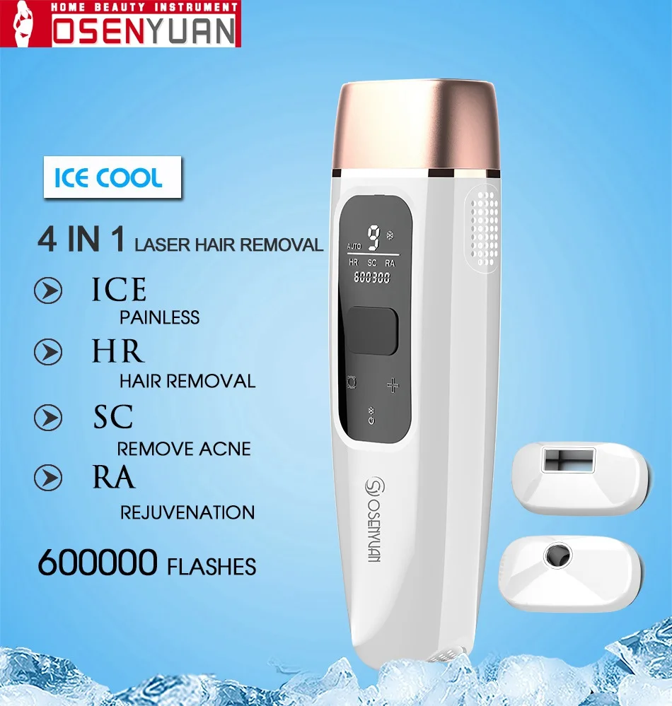 Эпилятор Lescolton 2020 года 4 в 1 Icecool IPL Перманентный лазерный эпилятор для удаления