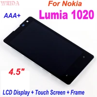 4 5 aaa lcd for nokia lumia 1020 lcd display touch screen digitizer assembly with frame replacement parts