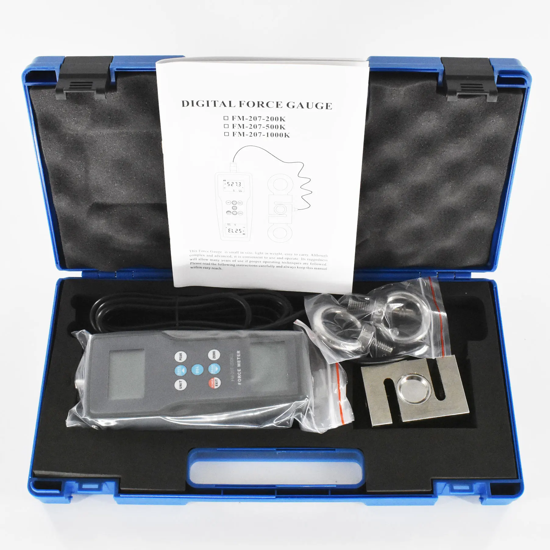 FM-207-200K Digital Force Gauge 1960N 200kgf 440Lbf Push Pull tension Meter | Инструменты