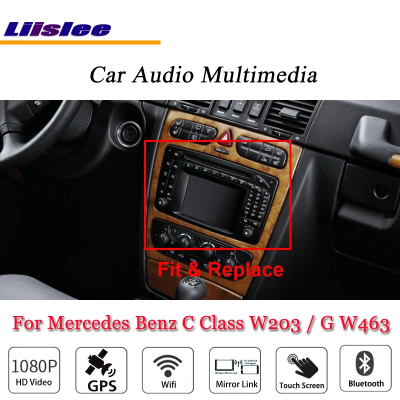 

Liislee Car Android Multimedia For Mercedes Benz C Class W203 / G W463 2000~2012 Car Radio Stereo GPS Map Navi Navigation System