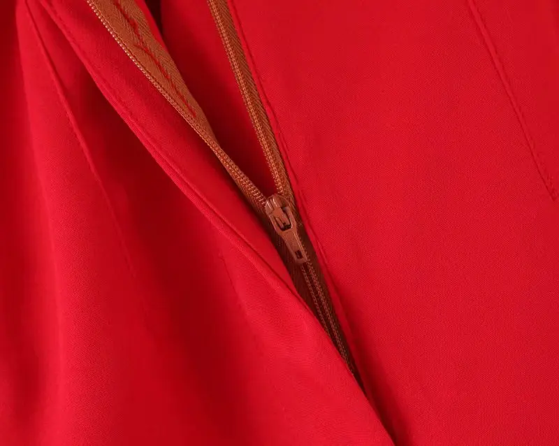 2019 женские стильные однотонные красные прямые брюки повседневные до щиколотки