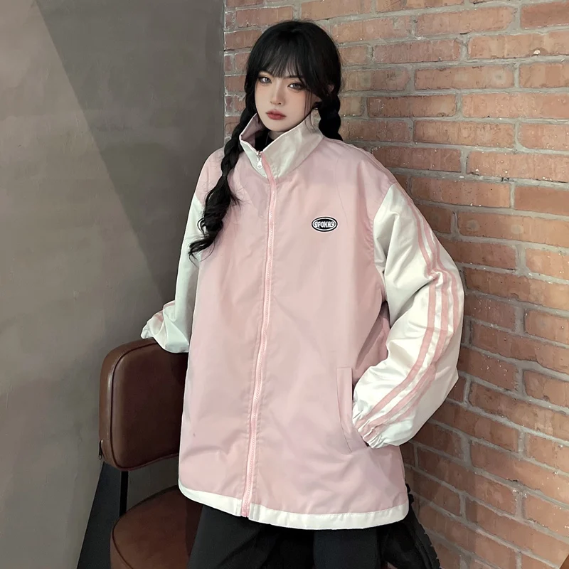 

Jacket Women Harajuku College Women's Spring Jacket Vintage Clothes Baseball Jacket Y2k Jacket Casual Women's Clothing 2021 Slim