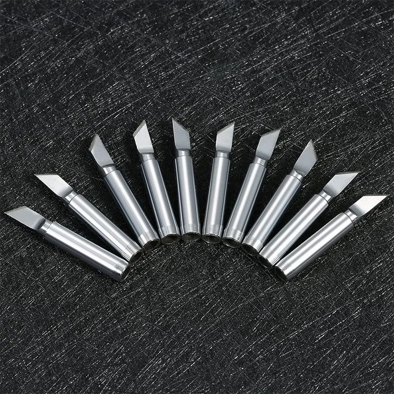 

10 Pcs Soldering Iron Tips Lead-Free Screwdriver Iron Tip & 1 Set 32mm Grinding Wheel with Mandrels