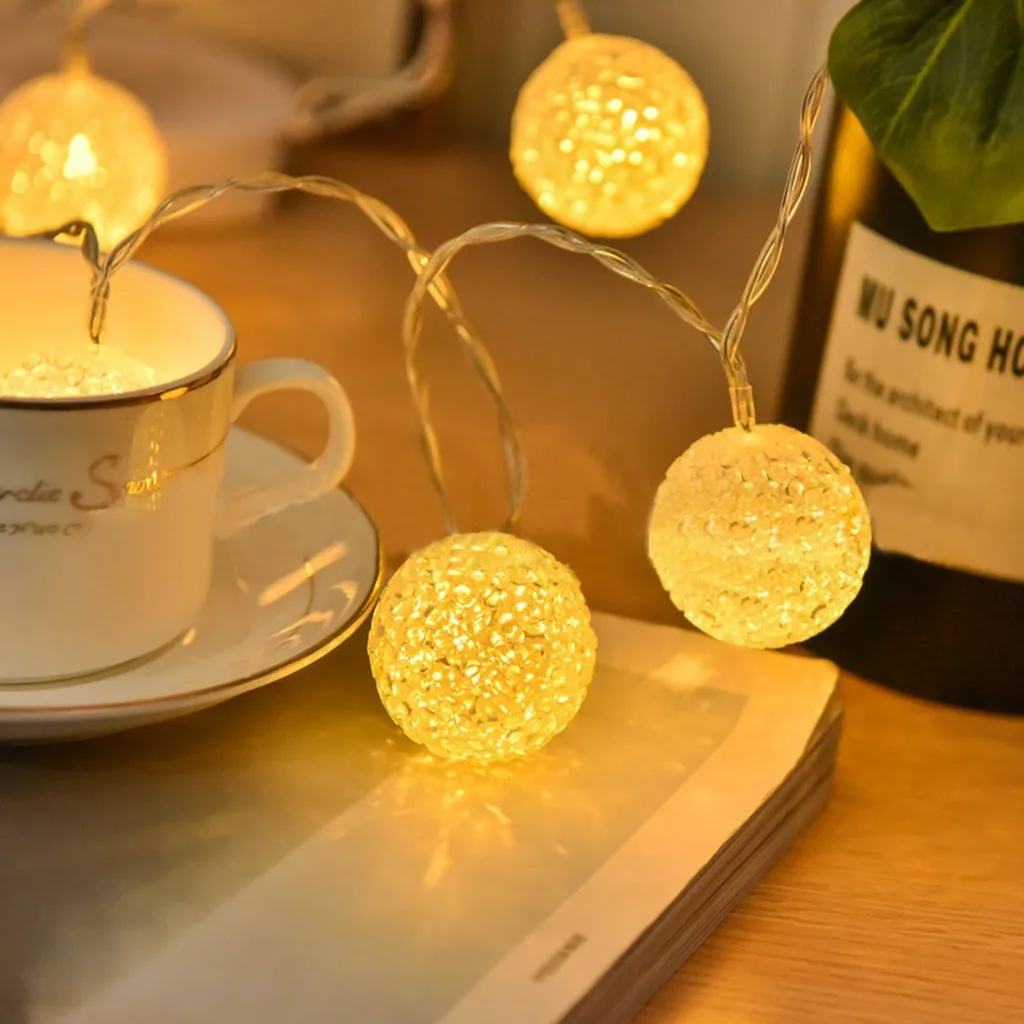 Светодиодный светильник гирлянда с шариком s 1 5 метров 10 светодиодный