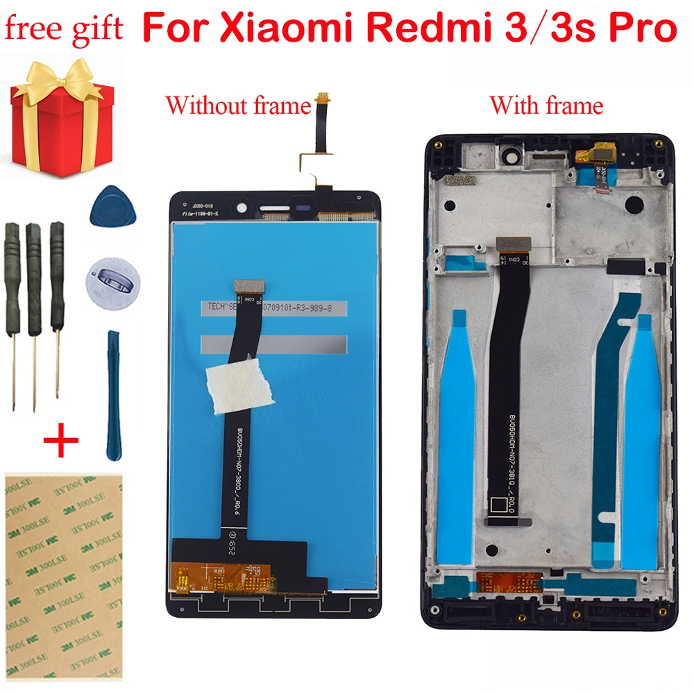 Для Xiaomi Hongmi Redmi 3 ЖК дисплей кодирующий преобразователь сенсорного экрана в сборе