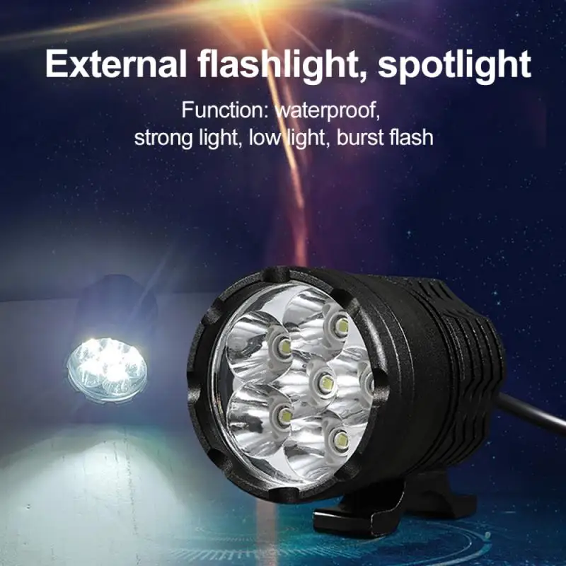 40 W 12V 9000LM 6000K Мотоцикл Универсальный 6 светодиодный фара прожектор