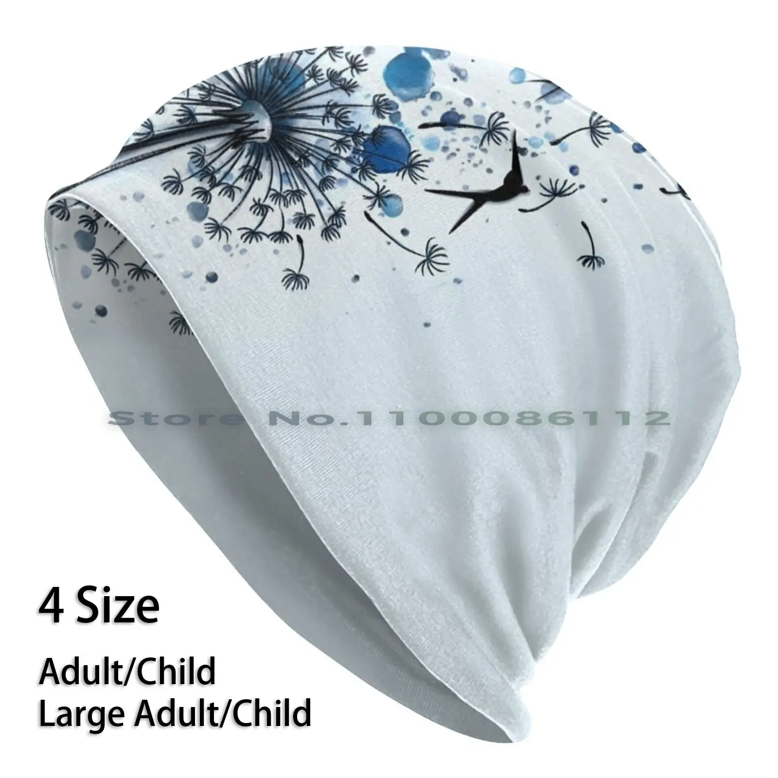 

Breathe ( 2 )-By Gengerelle Beanies Knit Hat Swallow Watercolor Dandelion Brimless Knitted Hat Skullcap Gift Casual Creative