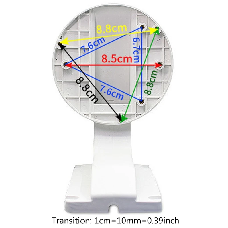 

ABS Wall Mount Bracket PTZ Camera Monitor for Home Indoor Security with 4.72x2.95inches Base Size 95AF