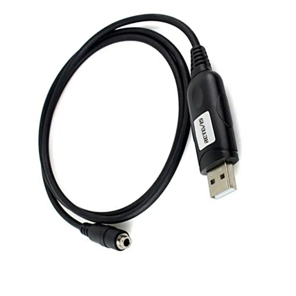 Черный USB-кабель Retevis 6 в 1 для программирования Motorola HYT ICOM BAOFENG PUXING KENWOOD YAESU