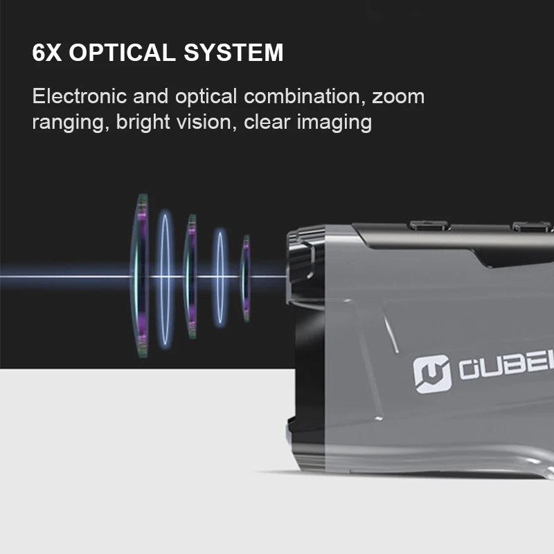 Телескопический лазерный дальномер OUBEL цифровой измеритель расстояния для охоты