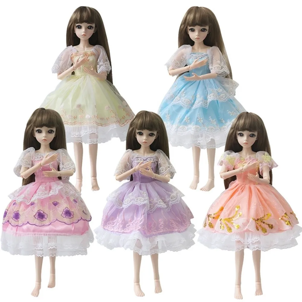 Кукольная одежда платье BJD свадебное модный дизайн 60 см Кукольное аксессуары