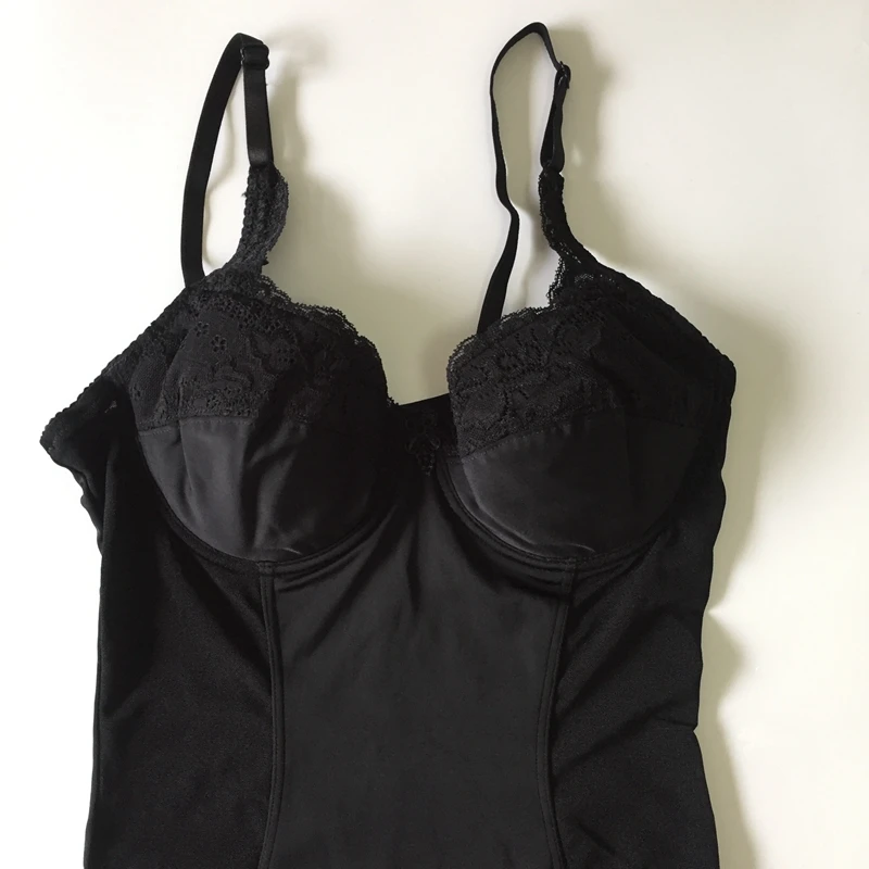 Seamless Slim Full Body Shapewear Women Slip Shaper Bodysuit With Bra One-piece Sexy Black Corrective Underwear Slimming Corset