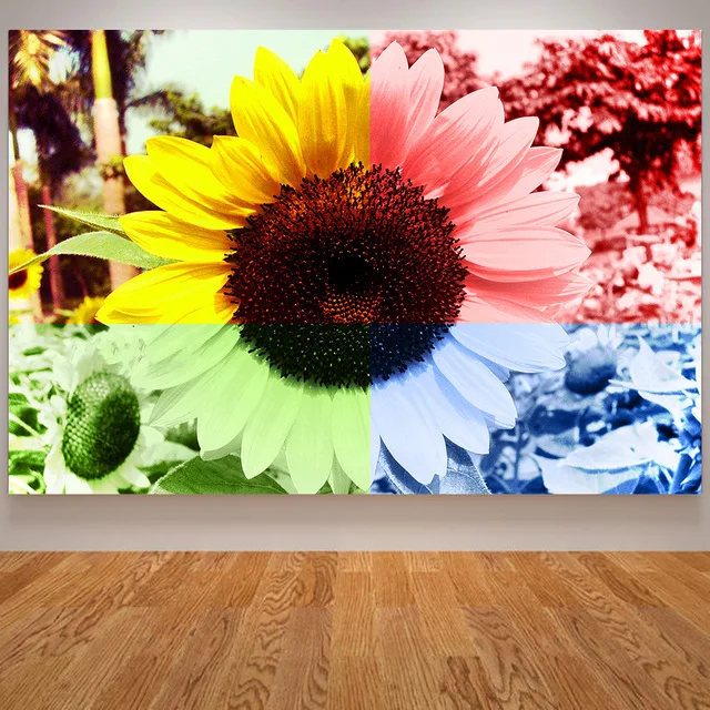 

Sunflower Canvas Painting Rustic Home Decor Wall Pictures for Living Room Kitchen Decoration Landscape Poster Sunflower Print