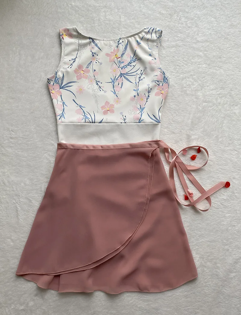 Ballet Dance Skirt New Style Pure Color Chiffon Practice Leotard Small Apron Tutu Adult High Quality Dress | Тематическая одежда и