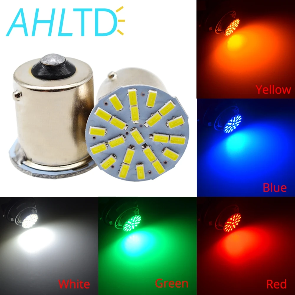 10X1157 BAY15D 1156 BA15S 3014 22 SMD белый красный тормозной сигнал поворота Задний светильник авто светодиодный клиновой угловой светильник DC 12V парковочная лампа Led