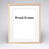 weiwei wooden frame sample black white pink red coffee more color picture photo frame with mats for wall mounting