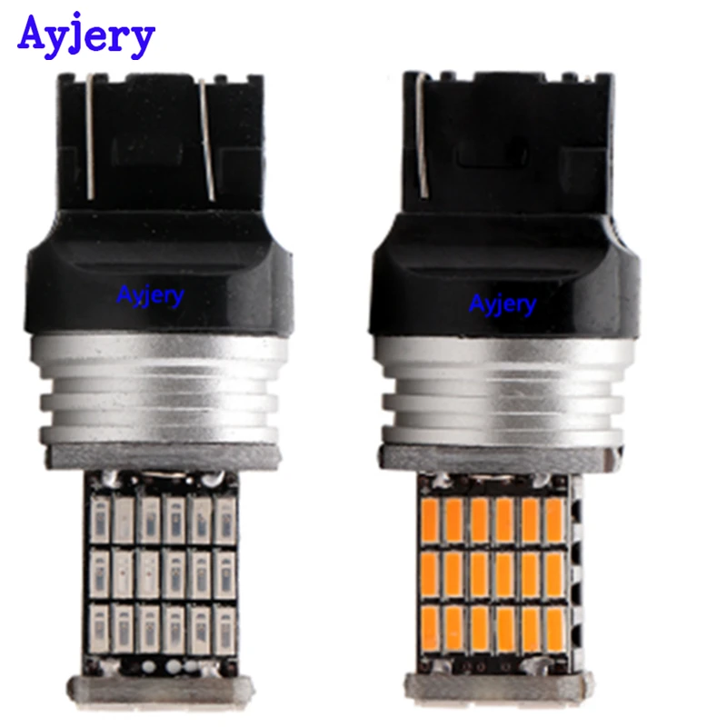 2X Canbus без ошибок 1156 1157 T20 7440 7443 4014 45 SMD 3156 3157 красный белый Автомобильный