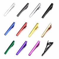 mens fashion neck tie clips tie bars metal necktie tack pins for father husband men wedding business favor gifts multicolor 6cm