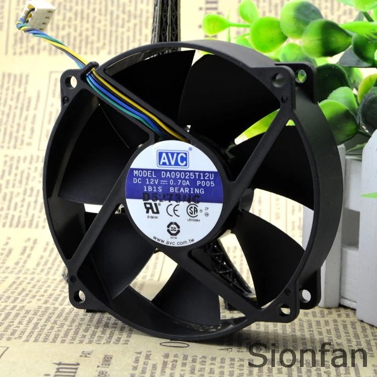 Для AVC 9025 9 см 12V 0.7A компьютерный корпус процессора больших ветровых PWM