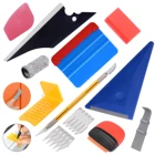 Автомобильная пленка FOSHIO, комплект с ракелем для обмотки окон из углеродного волокна, тонировочный нож, резиновый инструмент для удаления наклейка скребка, аксессуары