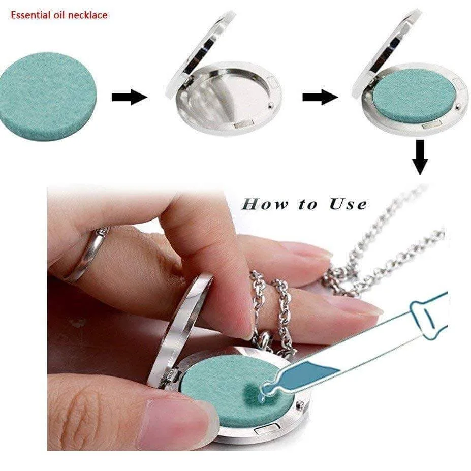 С распылением ароматерапевтического эфирного масла медальон с распылителем для