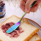 Нож для масла из нержавеющей стали, нож для сыра, Серебряный десертный инструмент, разбрызгиватель джема, быстрое десертное кухонное приспособление, 2 вида