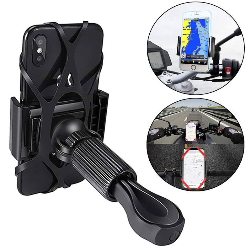 Bike Phone Holder Anti Shake and Stable Cradle Clamp with 360° Rotation Bicycle Mount for iPhone Android GPS Other Devices | Мобильные