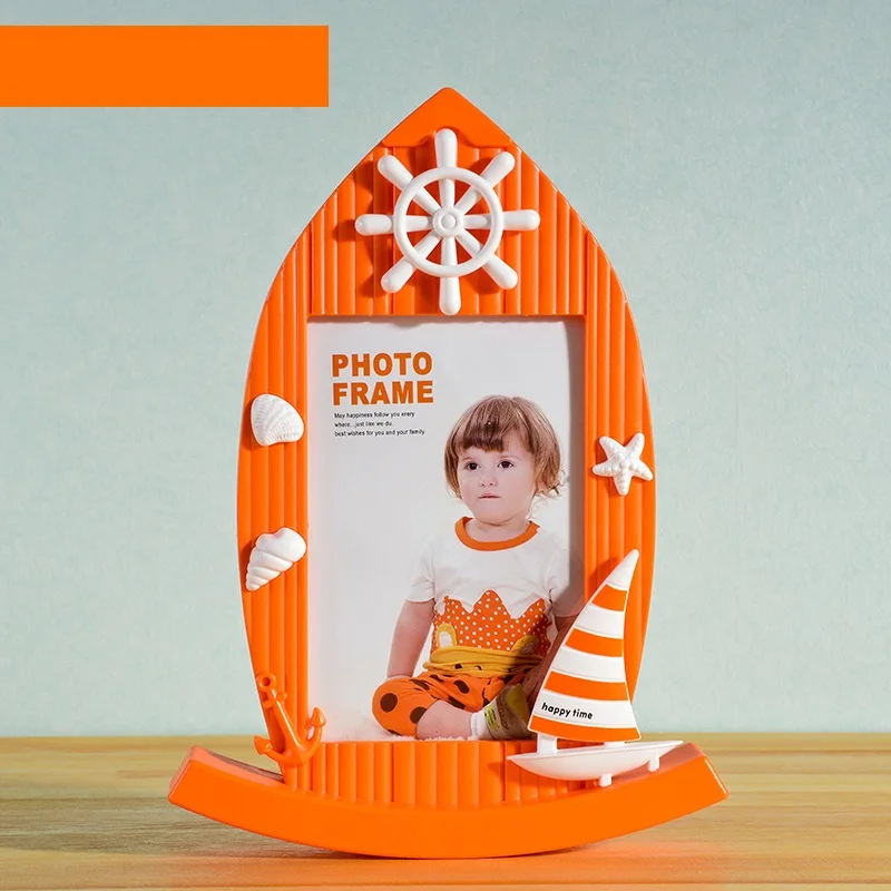 3 цвета фоторамка в форме лодки для стола детская домашнего декора 7 дюймов | Дом и