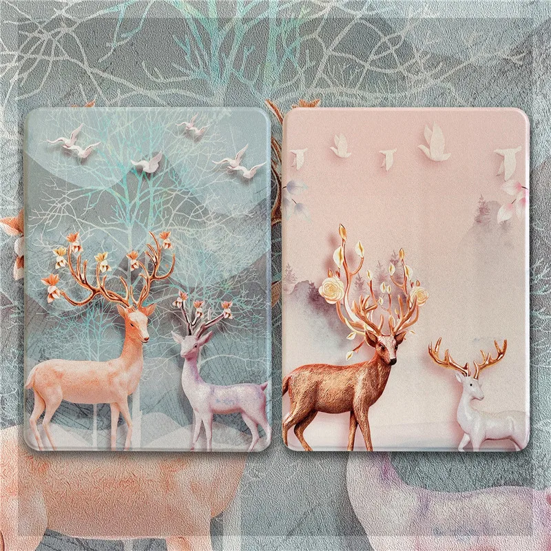 

Роскошный чехол с шелковой текстурой лося для iPad Pro 2020 2018 AIR 3 10,5 дюймов, чехол для iPad 2017 2018 Air2 9,7 Mini 5 4 3, милый мультяшный чехол