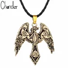 Чандлер Дракон ожерелья и Кулон символ в стиле норвежских викингов Odin's Ворон ювелирные изделия унисекс Pagon Phoenix Colier