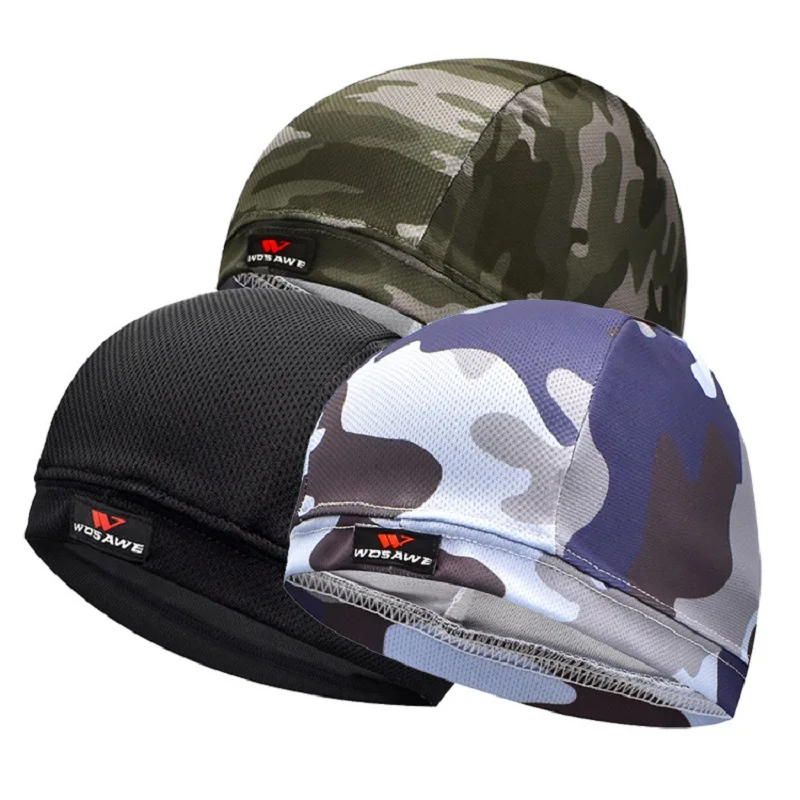 

Cycling Hats Caps Bike Cap Motorcycle Helmet Cap Unisex Quick Dry Breathable Motocross Helmets Inner Lining Hat Moisture Wicking