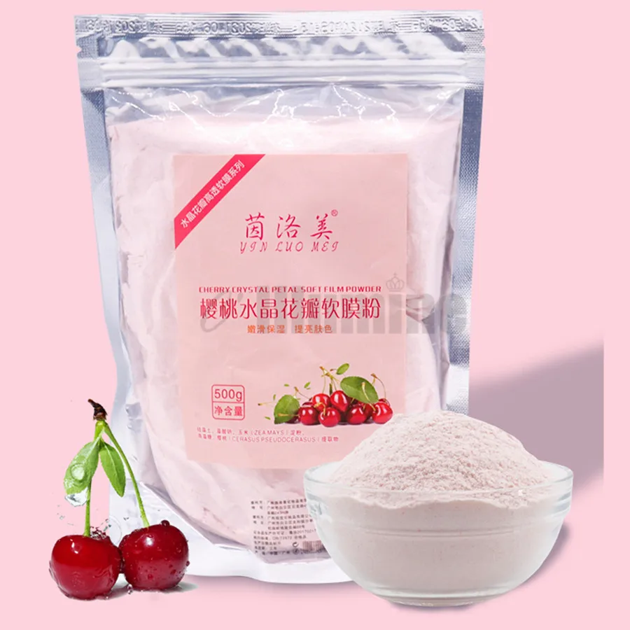 

Cherry Crystal Peel Off Modeling Mask Soft Film Powder Beauty Salon Jelly Mask Powder Skin Care Smoothing Moistur 500g