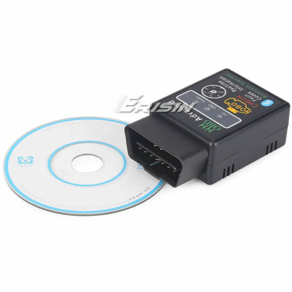 Диагностический модуль Erisin ES360 Torque ELM327 V1.5 OBD2 Bluetooth для Android телефонов и