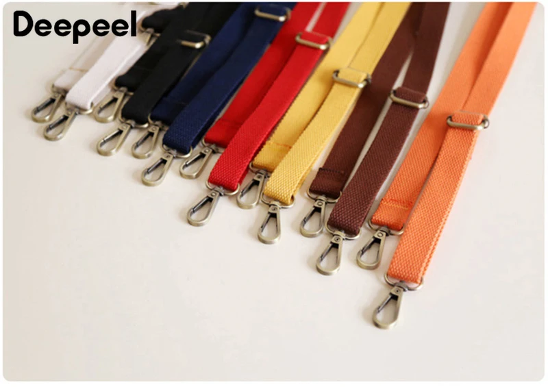 Deepeel 2 см * 130 цветная толстая хлопчатобумажная холщовая тесьма сумка регулируемый