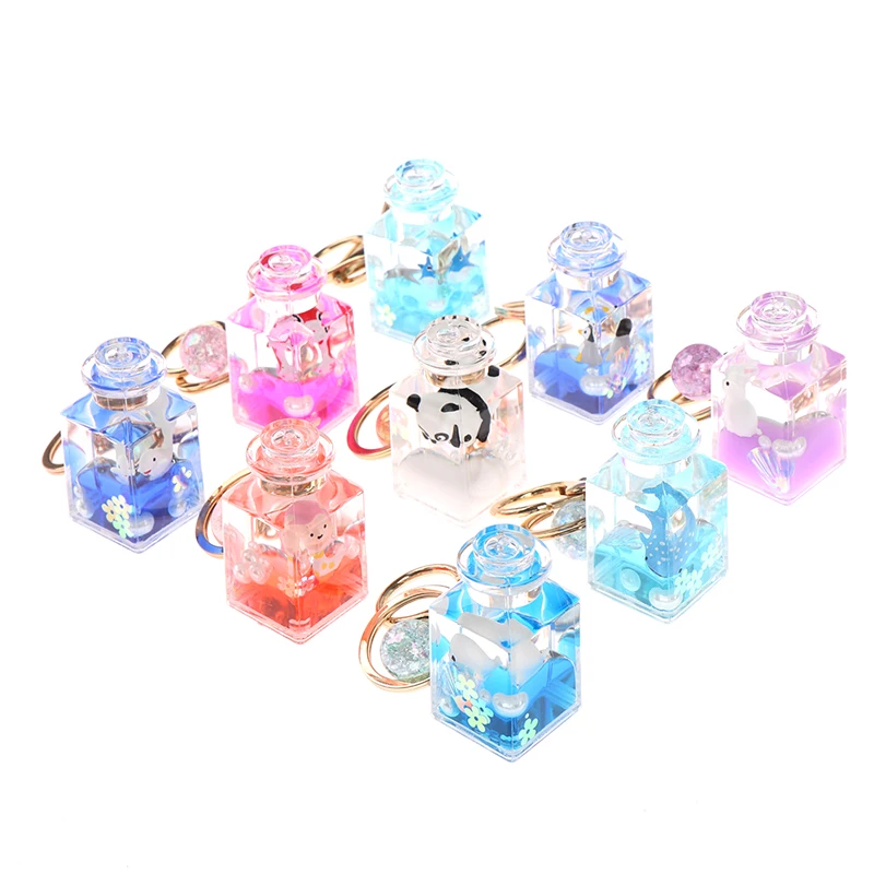 Лидер продаж брелок с жидкостью для автомобильных ключей подвеской в виде