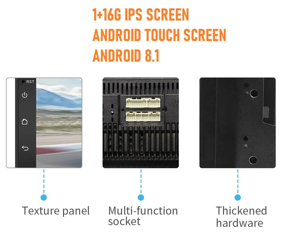 Автомобильный радиоприемник универсальный мультимедийный плеер на Android с