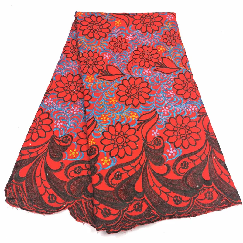 

new fashion style cotton lace fabric with headcraf 5yards swiss voile lace for dress nice F911263