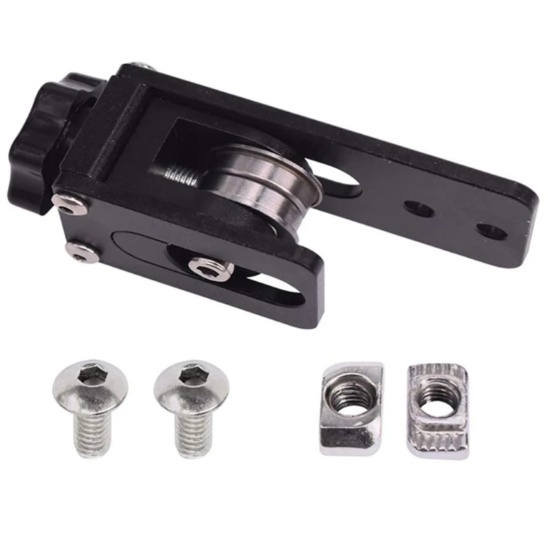 GT2 черный Алюминий 20 Зуб Ремень ГРМ Натяжной шкиф с подходит для 3D принтеры 6 мм