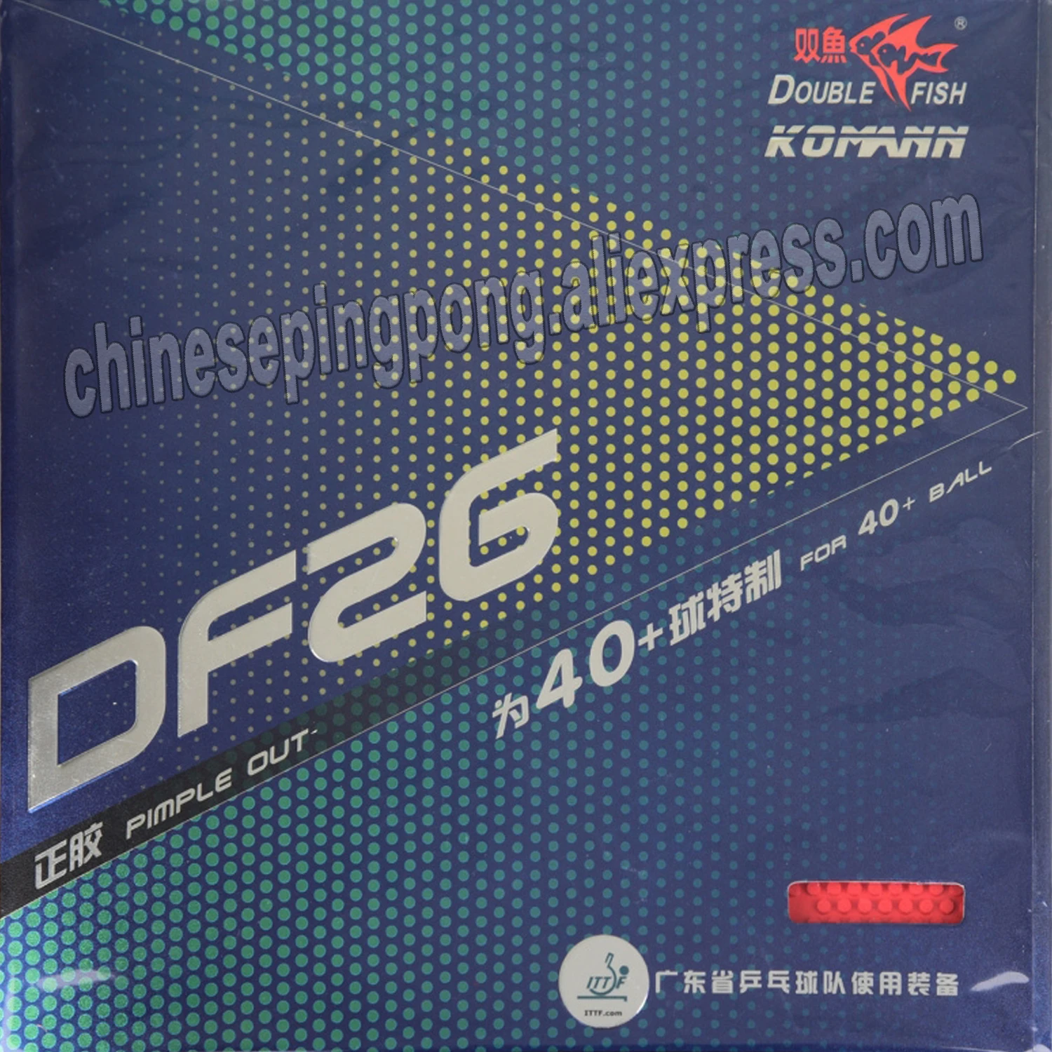 Оригинальные двойные рыбки DF16 DF26 резиновые прыщи для настольного тенниса 40 +