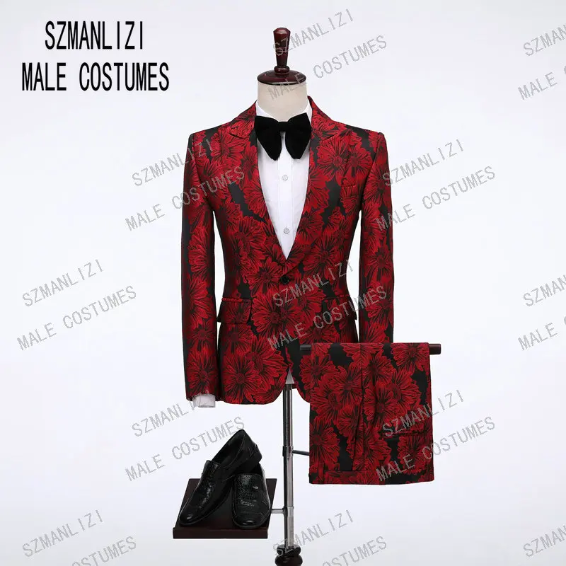 jacket and pants Новейший дизайн пальто брюки Тонкий блестящий серебряный курительный пиджак итальянский смокинг платье двубортные мужские свадебные костюмы жениха - Цвет: jacket and pants