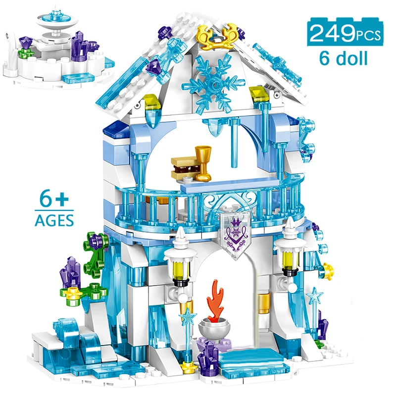 Снежный мир серии Эльза волшебный ледяной замок набор совместим со
