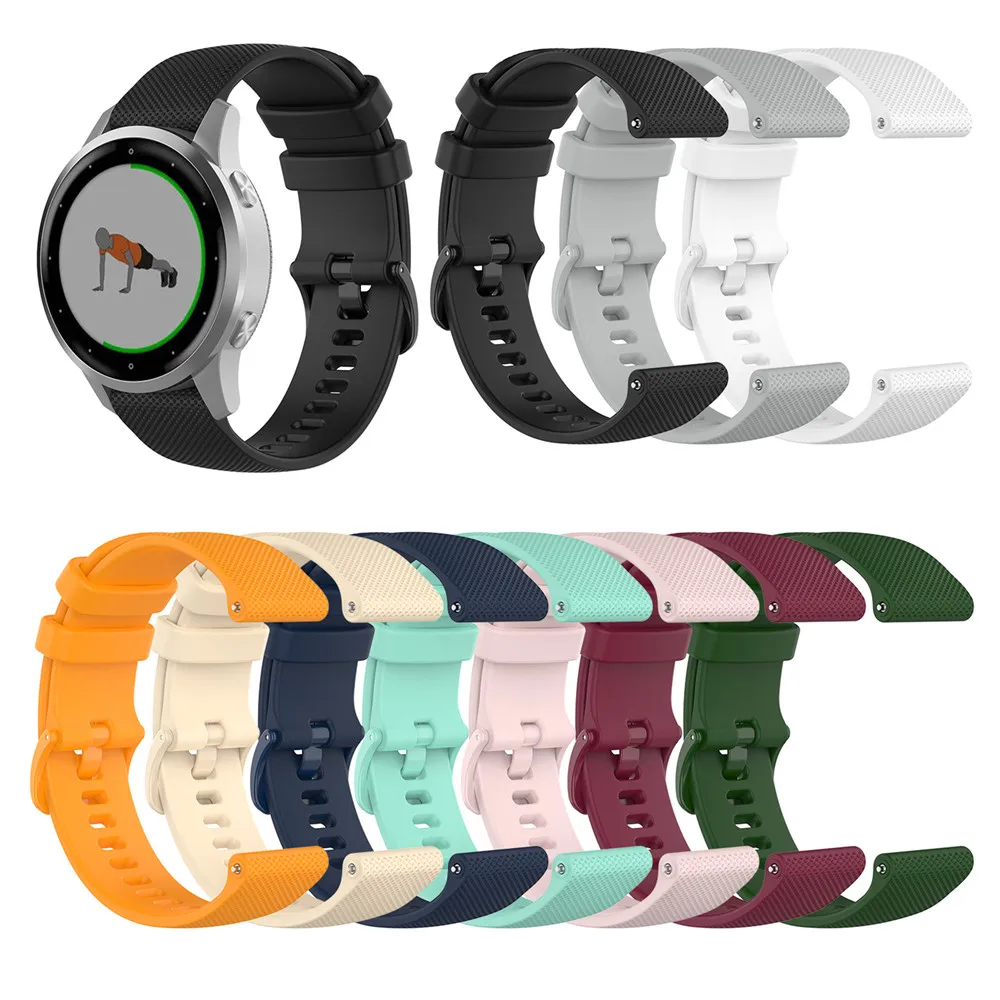 Ремешок для часов в маленькую клетку Garmin Vivoactive 4S /Vivomove 3S ремешок браслет