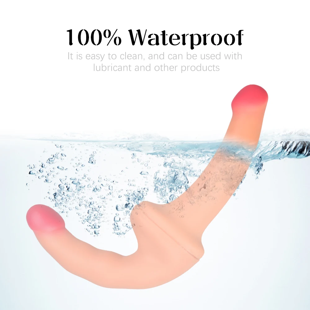 Силиконовый двухголовый фаллоимитатор секс-игрушка для лесбиянок стимулятор