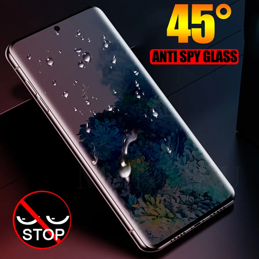 3D изогнутое антишпионское закаленное стекло для Samsung Galaxy Note 20 Ultra S10 S9 S8 S20 + Plus