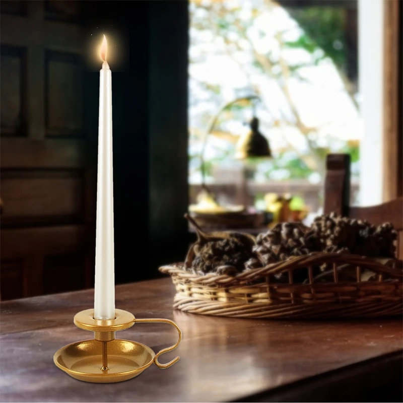 

Candlestick Holder Candleholder Wrought Iron Taper Candle Stands for Wedding Dinning Party Decorations